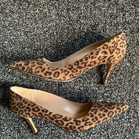 Manolo Blahnik BB Pump Leopard sz 40.5